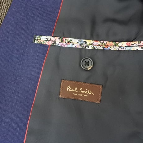 L138｜Paul Smith Collection ２Bネイビーシャドーチェックスーツ(L) 定価135,000円 ポールスミスコレクション