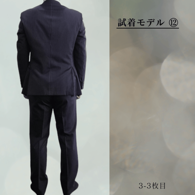 L162｜Paul Smith 2Bダークネイビーストライプスーツ(L2) 定価99,000円