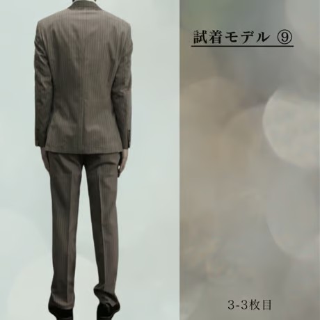 M｜Paul Smith Collection×Savile Clifford ２Bベージュブラウンストライプスーツ(M) 定価135,000円 ポールスミスコレクション