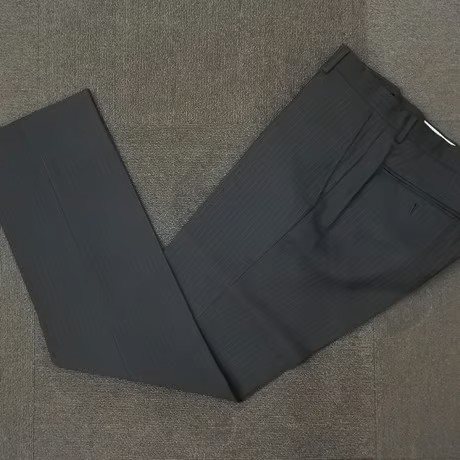 203｜BEAMS HEART 2ボタンブラックストライプスーツ(46