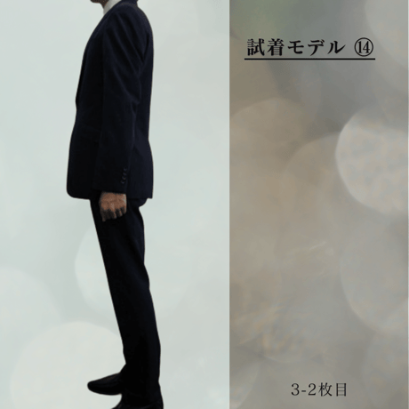 L136｜SUIT SELECT ２Bネイビーストライプ3ピーススーツ(Y6)スーツセレクト