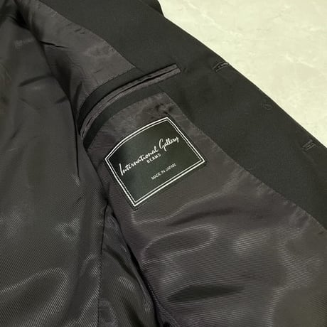 S39｜Internationai Gallery BEAMS 段返り3Bブラックスーツ(44) 定価132,000円 インターナショナルギャラリービームス