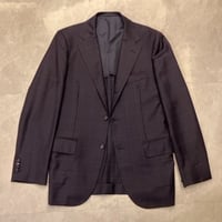 M81.5｜SHIPS×CERRUTI 段返り3Bネイビーウインドウペンスーツ(46) 定価125,000円 シップス