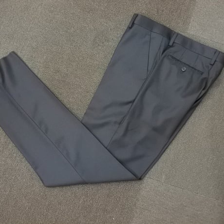 L141｜Paul Smith SOHO✕ロロピアーナ ２ボタン艶ブラックスーツ(L) 定価145,000円 ポールスミス