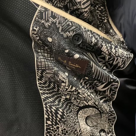 M78｜Paul Smith Collection ２Bブラックドット柄スーツ(M) 定価125,000円 ポールスミスコレクション