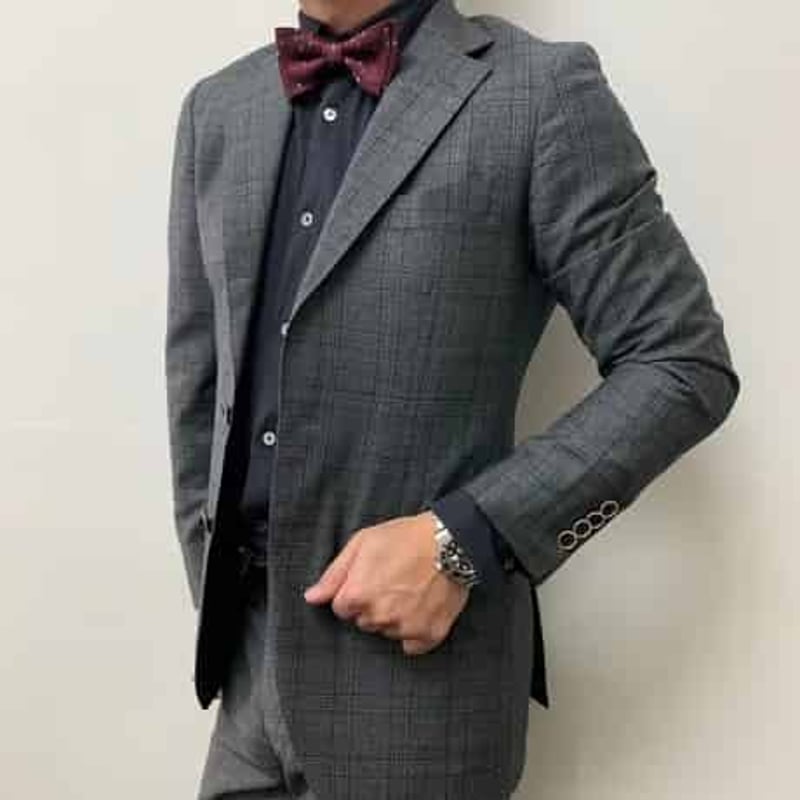 60|EDIFICE×REDA 段返り3Bダークグレーチェックスーツ(42) 定価 60|EDIFICE×REDA 段返り3Bダークグレーチェックスーツ(42) 定価