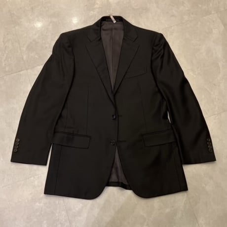 L161.5｜International Gallery BEAMS 段返り3Bブラックスーツ(48) 定価116,000円 インターナショナルギャラリービームス