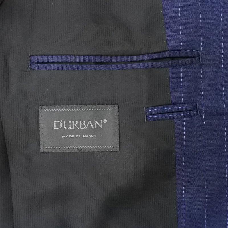 188|D'URBAN( ダーバン) 2Bネイビーストライプスーツ(AB7 188|D'URBAN( ダーバン) 2Bネイビーストライプスーツ(AB7