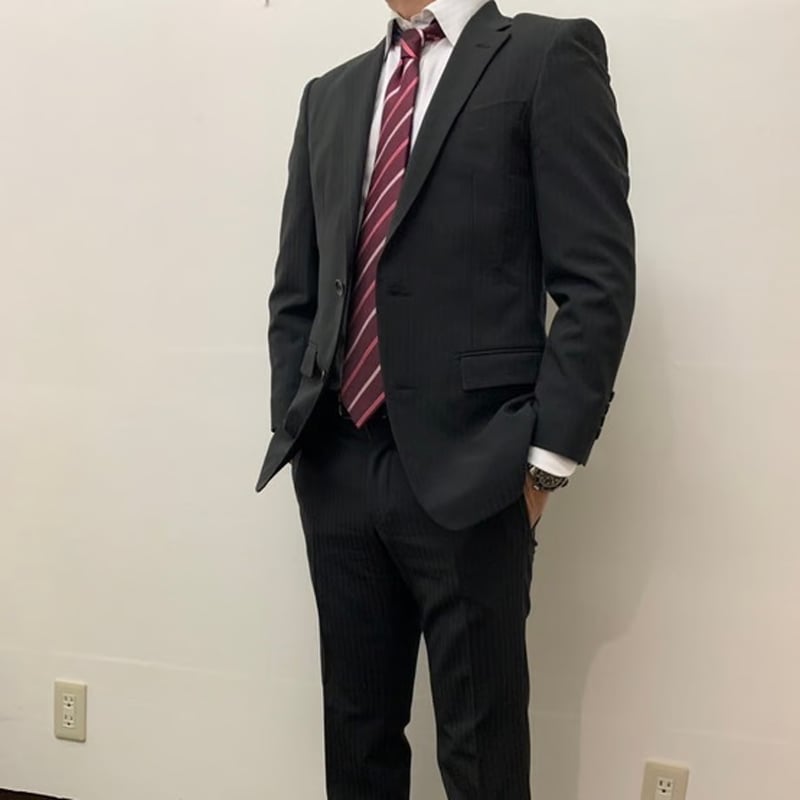 コムサ スーツ ネイビー ストライプ コムサイズム[公式]COMME CA ISM