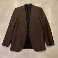 M81｜Paul Smith SOHO×Zegna 2Bダークブラウンストライプスーツ(M) 定価132,000円 ポールスミス