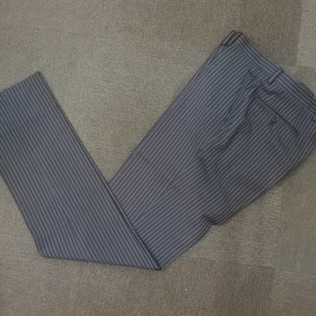 M89｜Paul Smith×Zegna 2Bブラックストライプスーツ(M) 定価99,000円 ポールスミス
