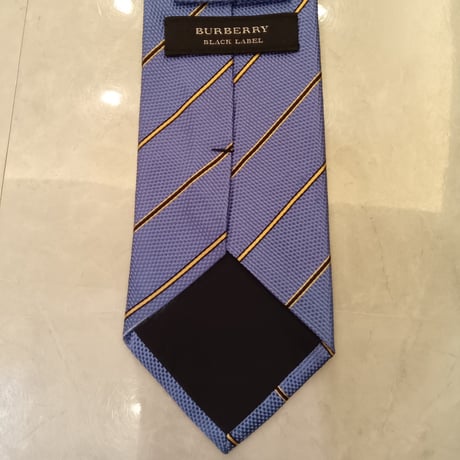 N23｜BURBERRY BLACK LABEL 水色レジメンタイ