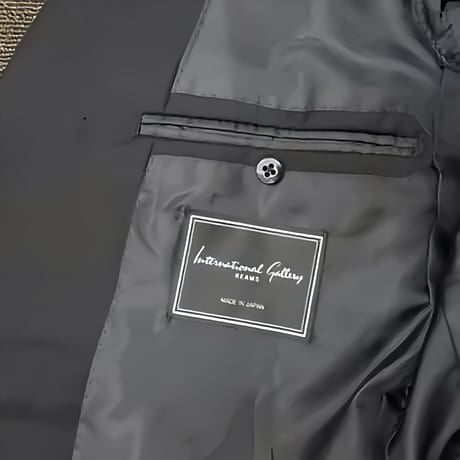 M103｜International Gallery BEAMS 段返り3Bブラックスーツ(46) 定価132,000円 インターナショナルギャラリービームス