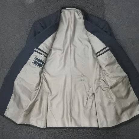 M102｜International Gallery BEAMS 段返り3Bダークグレーヘリンボーンスーツ(46) 定価95,000円 インターナショナルギャラリービームス