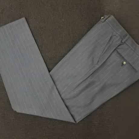 S15｜Paul Smith×ロロピアーナ 2Bグレーストライプスーツ(S) 定価99,000円 ポールスミス