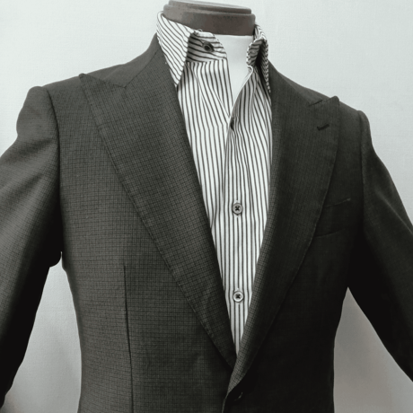 M76｜UNITED ARROWS 2Bダークブラウンチェックスーツ(46) 定価84,700円 ユナイテッドアローズ