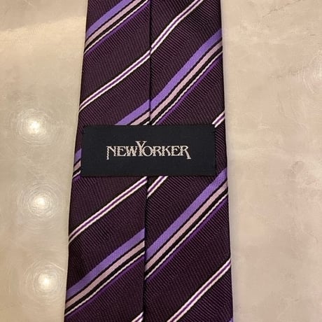 N39｜NEW YORKER  パープルレジメンタイ