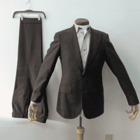 M76｜UNITED ARROWS 2Bダークブラウンチェックスーツ(46) 定価84,700円 ユナイテッドアローズ