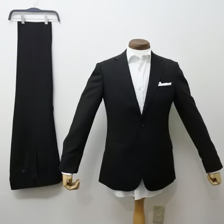 M101｜UNITED ARROWS 2Bブラックスーツ(46) 定価84,700円 ユナイテッドアローズ