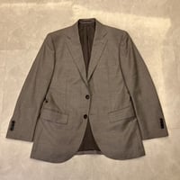 S33.5｜SHIPS×ANGELICO 段返り3Bブラウングレーストライプスーツ(44) 定価121,000円 シップス