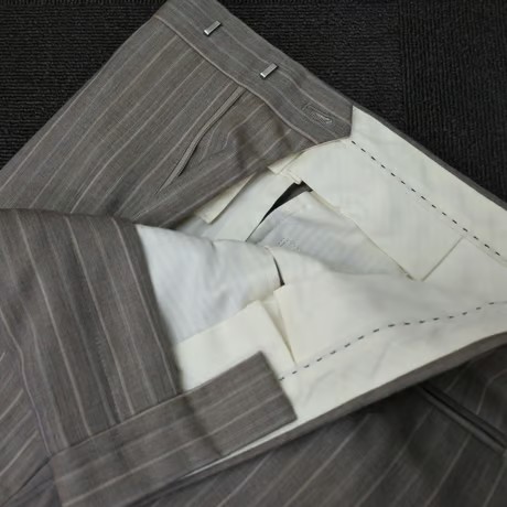 M｜Paul Smith Collection×Savile Clifford ２Bベージュブラウンストライプスーツ(M) 定価135,000円 ポールスミスコレクション