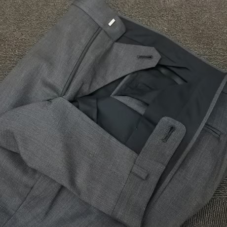 209｜BEAMS HEART 2Bブラウングレードット柄スーツ(44) ビームス