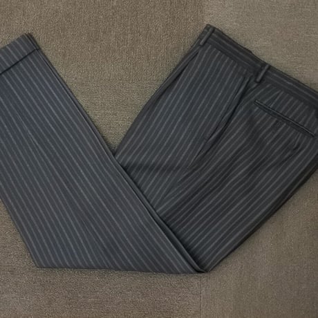 L161｜SHIPS LUXURY tailoring style 段返り3Bブラックストライプスーツ(48) 定価121,000円 シップス