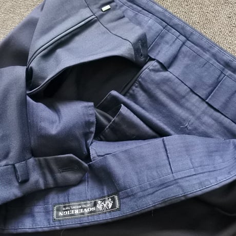 XL182｜UNITED ARROWS SOVEREIGN 段返り3Bダークネイビースーツ(50) 定価152,000円 ユナイテッドアローズ