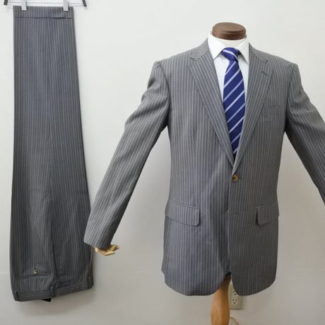 XXL200｜Paul Smith×DELFINO 2Bグレーストライプスーツ(T1) 定価99,000円 ポールスミス