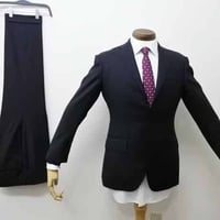 XS7｜International Gallery BEAMS 3Bネイビーストライプスーツ(42) 定価132,000円