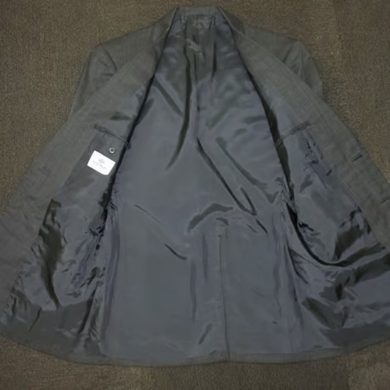 美品 BEAMS HEART QUALITY CLOTHES スーツ 44Ｓ 211｜BEAMS HEART 2Bブラウングレードット柄スーツ(44) ビームス