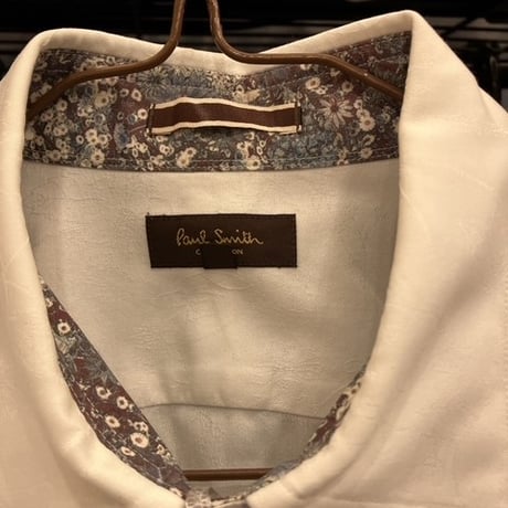 シャツL7｜Paul Smith Collection ホワイト【花柄】シャツ(L)