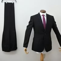 M67｜TAKEO KIKUCHI 2Bブラックシャドーストライプスーツ(2) 定価77,000円 タケオキクチ