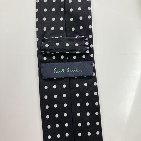 N10｜Paul Smith  ブラックドットネクタイ