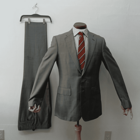 L240｜Paul Smith 2Bグレードットスーツ(L) 定価88,000円 ポールスミス