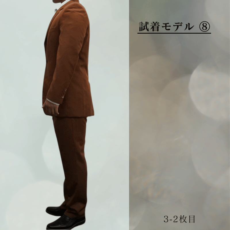 46｜最新モデル Paul Smith 段返り3ボタンブラウンスーツ(XL) 定価121,0