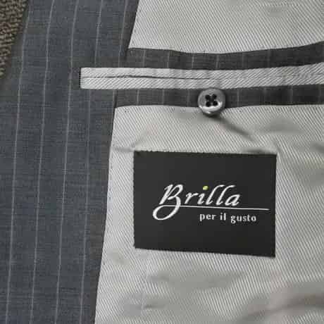 XS10｜Brilla per il gusto 2Bダークグレーストライプスーツ(42) 定価165,000円 BEAMS