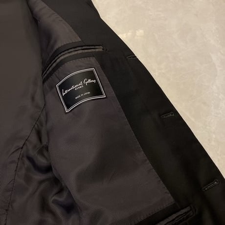 L161.5｜International Gallery BEAMS 段返り3Bブラックスーツ(48) 定価116,000円 インターナショナルギャラリービームス