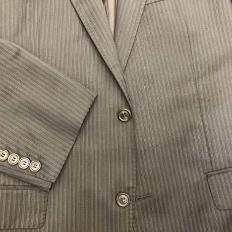 XL178｜HUGO BOSS(ヒューゴボス) 2Bブラックストライプスーツ(50) 定価117,000円