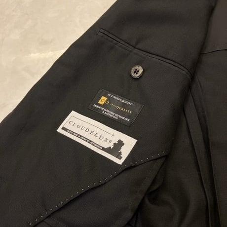 M71｜TAKEO KIKUCHI 2Bブラックシャドーマイクロチェックスーツ(2) 定価77,000円  タケオキクチ