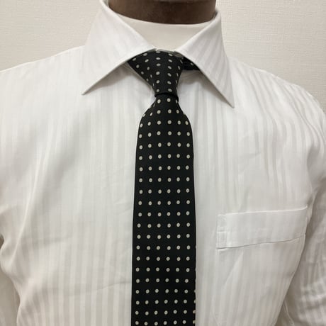 N10｜Paul Smith  ブラックドットネクタイ