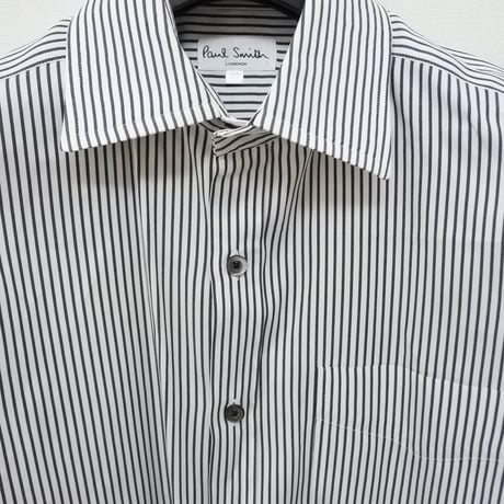 シャツM10｜Paul Smith  ネイビーストライプシャツ(M)