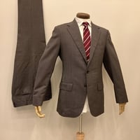 L160｜UNITED ARROWS 段返り3Bブラウングレーマイクロチェックスーツ(48) 定価84,700円 ユナイテッドアローズ