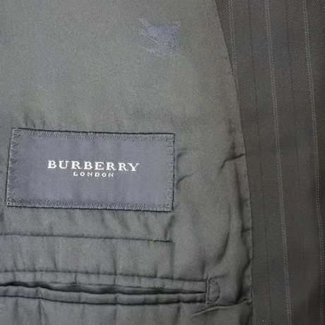 L220｜BURBERRY LONDON 段返り3Bネイビーストライプスーツ(B5) 定価300,000円 バーバリーロンドン