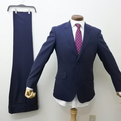 M86｜Paul Smith Collection ２Bネイビードット柄スーツ(M) 定価125,000円 ポールスミスコレクション