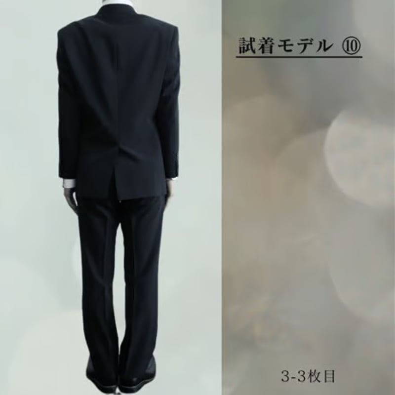 132|COMME CA MEN 2Bブラックシャドーストライプスーツ(44 132|COMME CA MEN 2Bブラックシャドーストライプスーツ(44