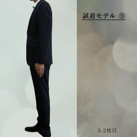 M83｜TAKEO KIKUCHI 2Bダークネイビーシャドーストライプスーツ(2) 定価88,000円 タケオキクチ