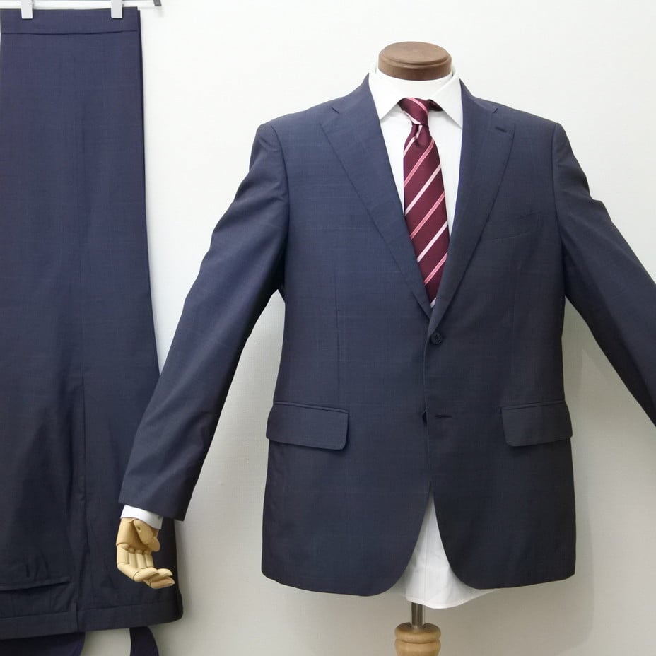 164|THE SUIT COMPANY 2Bネイビーグレーチェックスーツ(170cm 164|THE SUIT COMPANY 2Bネイビーグレーチェックスーツ(170cm