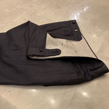S26｜SHIPS×CERRUTI 2B艶ダークネイビーストライプスーツ(44) 定価110,000円 シップス