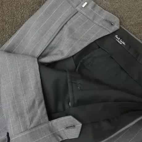 34｜Paul Smith×ロロピアーナ 2Bグレーストライプスーツ(S) 定価
